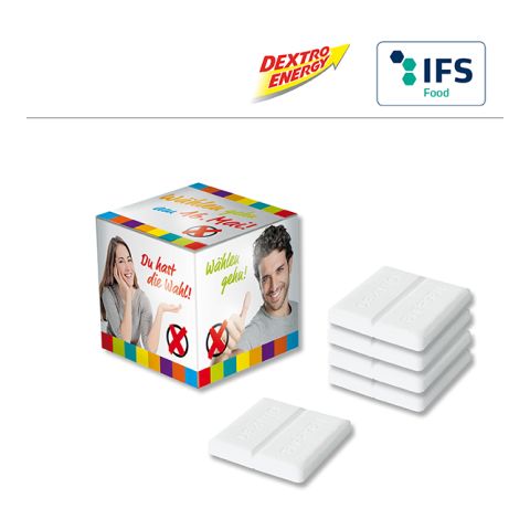 Mini Promo Cube with 5 DEXTRO ENERGY 1-4C Digital Print