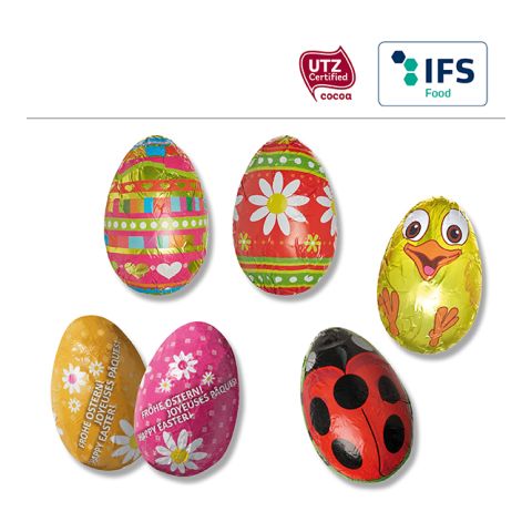 Chocolate half egg standard motifs