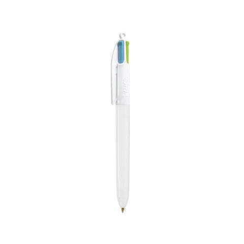 BIC 4 Colours Fashion Ball pen White - Light Green | Without Branding