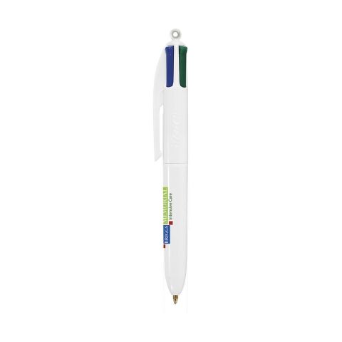 BIC 4 Colours Mini Ball pen White | Without Branding