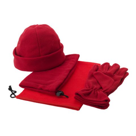 3-Piece Dickson Fleece Set Red | Without Branding