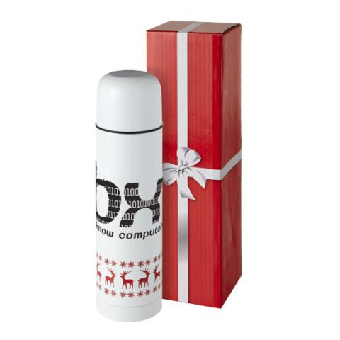 Winter Isolating Flask White - Red | Without Branding