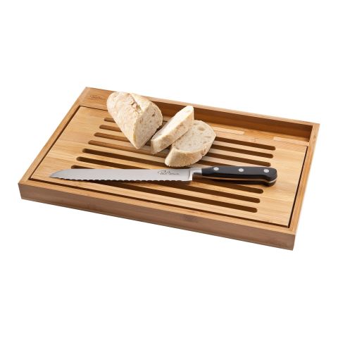 Bistro Cutting Board With Bread Knife Beige | Without Branding