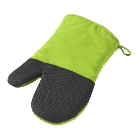 Maya Oven Glove Black - Light Green | Without Branding