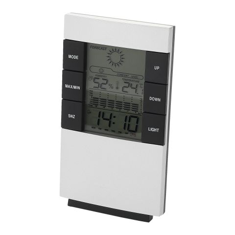 Como Desk Weather Station Black - Silver | Without Branding