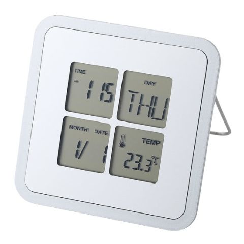 Livorno desk clock with temperature
