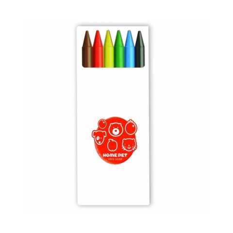 BIC Kids Plastidecor set of 6 crayons White | Without Branding