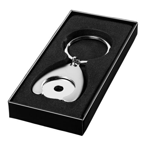 Trolley Coin Holder Key Chain Silver | Without Branding