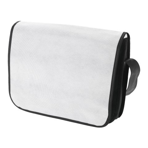 Mission Non Woven Shoulder Bag White - Black | Without Branding