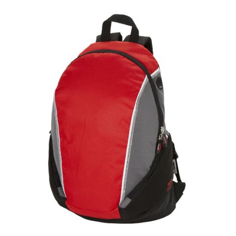 Brisbane 15.4&quot; Laptop Rucksack Grey - Red | Without Branding