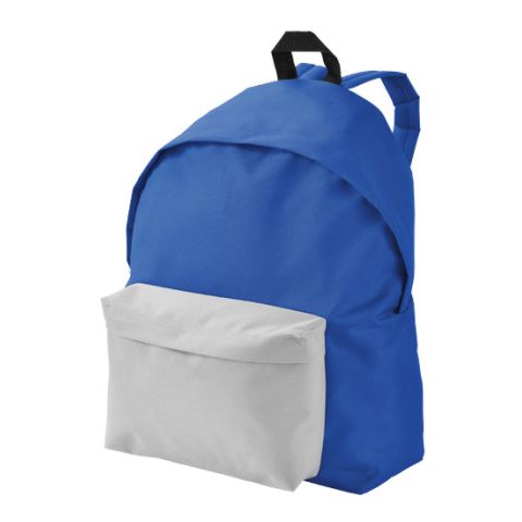 Urban Backpack  Medium Blue - White | 2 - Colour Screen Print