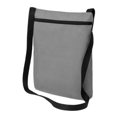 Akron Non Woven Shoulder Bag  Grey - Black | Without Branding
