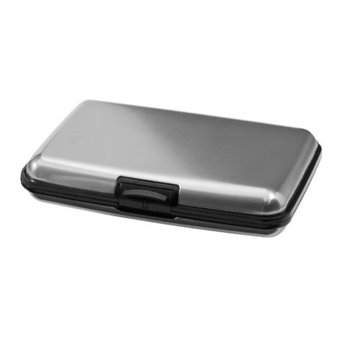 Granada Hardcase Card Holder Silver - Anthracite | Without Branding