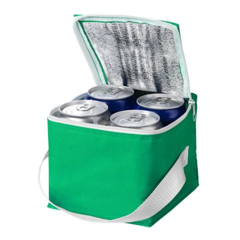 Tromso 4 Can Cooler Bag Green - White | Without Branding