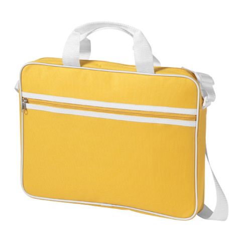 Knoxville 15.6&quot; Laptop Conference Bag White - Yellow | Without Branding