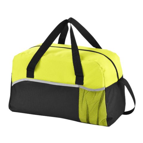 The Energy Duffel Bag Black - Light Green | Without Branding