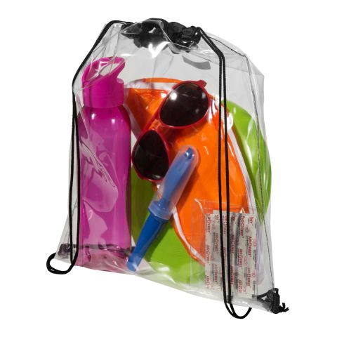 Lancaster transparent drawstring backpack