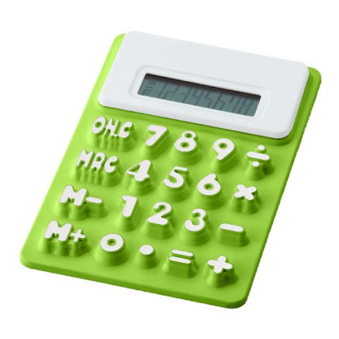 Splitz Flexible Calculator Light Green | Without Branding