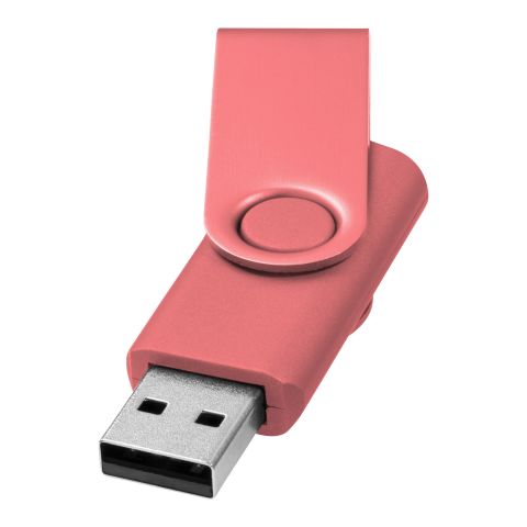 Rotate Metallic USB Pink | Without Branding | 2 GB