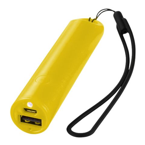 Bam 2200 mAh power bank with lanyard and LED light