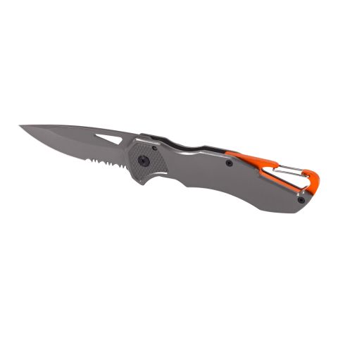 Deltaform Knife With Carabiner  Grey - Orange | Without Branding