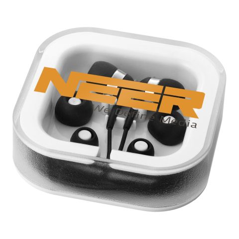 Sargas Earbuds With Microphone  Black | Without Branding