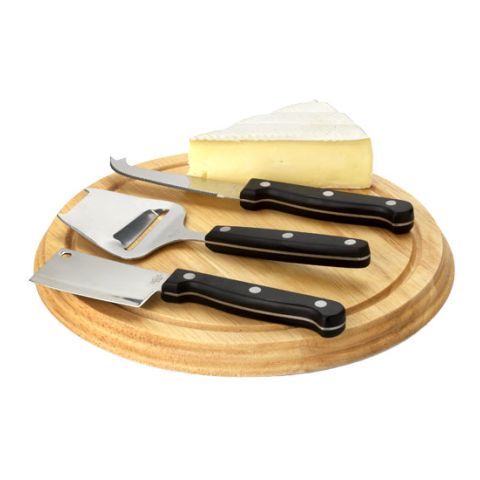 4-Piece Cheese Gift Set Brown | Without Branding