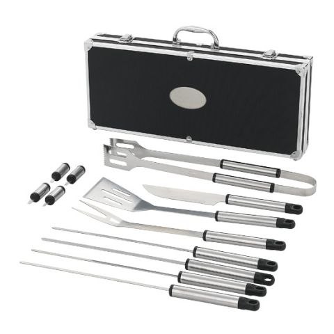 12-Piece BBQ Set Black | Without Branding