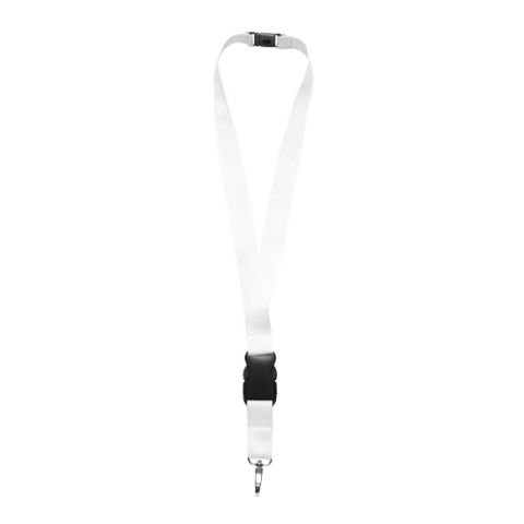 Lanyard With Detachable Buckle White | 1 - Colour Screen Print