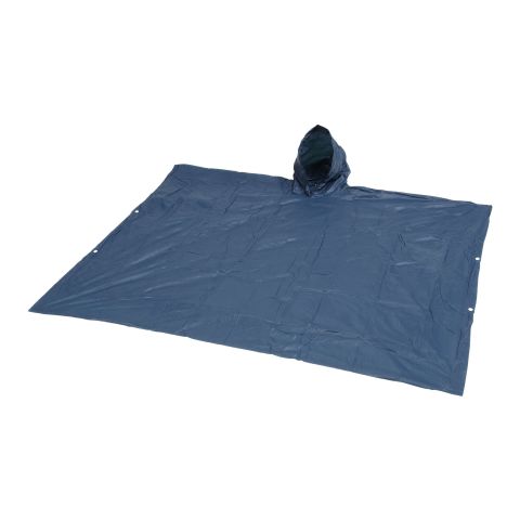 Adjustable Poncho With Pouch Navy Blue | 1 Colour Pad Print