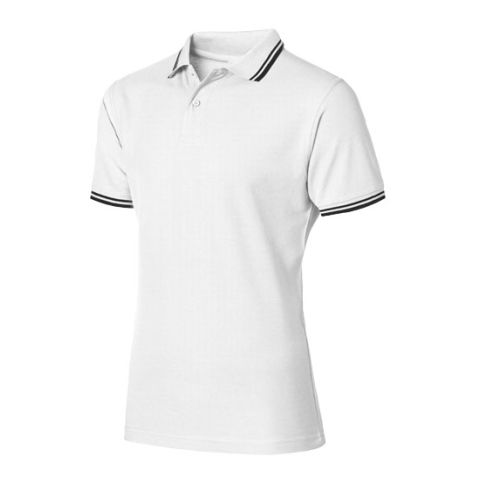 Erie Tipping Polo White - Black | Without Branding