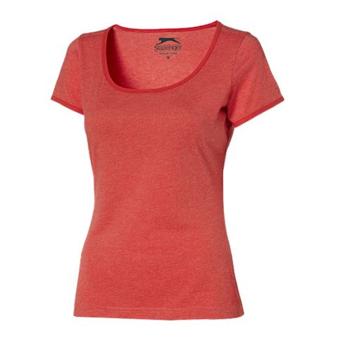 Chip Short Sleeve Ladies T-Shirt. Red | Without Branding