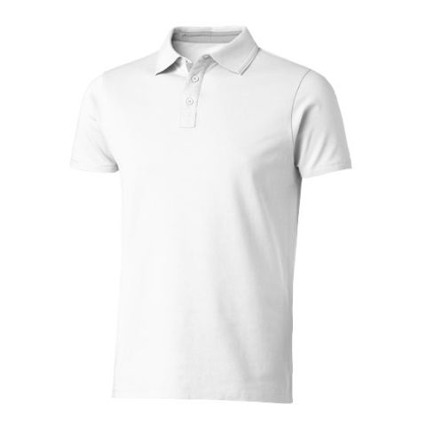 Hacker Short Sleeve Polo. White | Without Branding