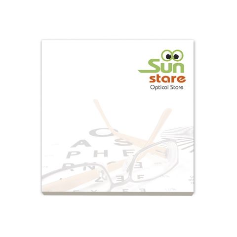 BIC 75 mm x 75 mm 25 Sheet Recycled Adhesive Notepads White | 4C-Four-Colour-Process (4CP)