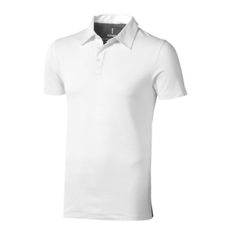 Markham Short Sleeve Polo White - Anthracite | Without Branding