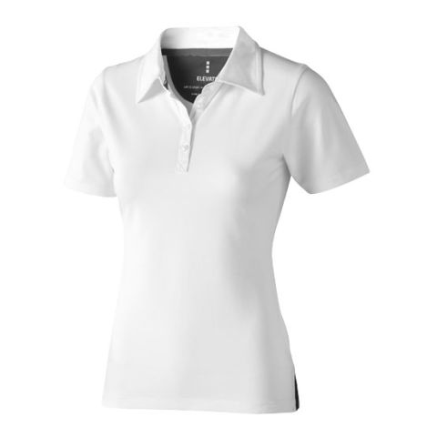 Markham Short Sleeve Ladies Polo White - Anthracite | Without Branding