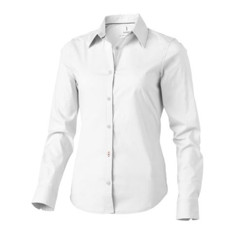 Hamilton Long Sleeve Ladies Shirt  White | Without Branding