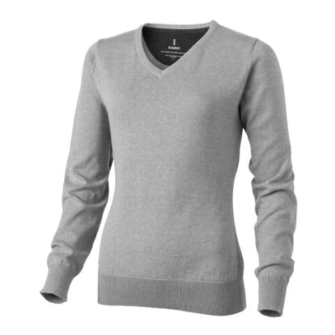 Spruce Ladies V-Neck Pullover Light Grey | Without Branding