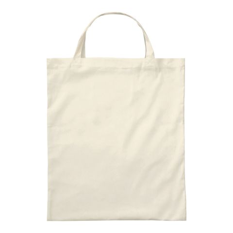 Cotton Bag 38x42 cm Short Handle Beige | No Branding | No Branding