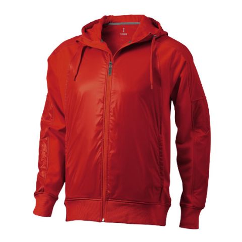 Fraser Hooded Full Zip Sweater  Red | Without Branding