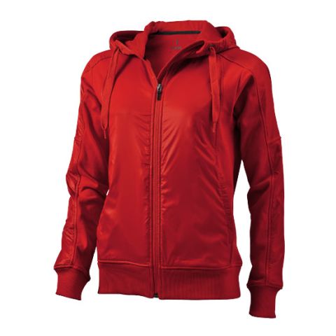 Fraser Hooded Full Zip Sweater Ladies  Red | Without Branding