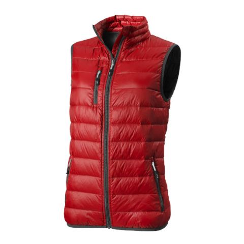 Fairview Light Down Ladies Bodywarmer Red | Without Branding