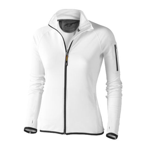 Mani Power Fleece Full Zip Ladies Jacket White | Without Branding