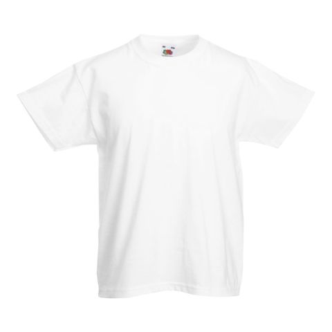 Kids Valueweight T-Shirt White | No Branding