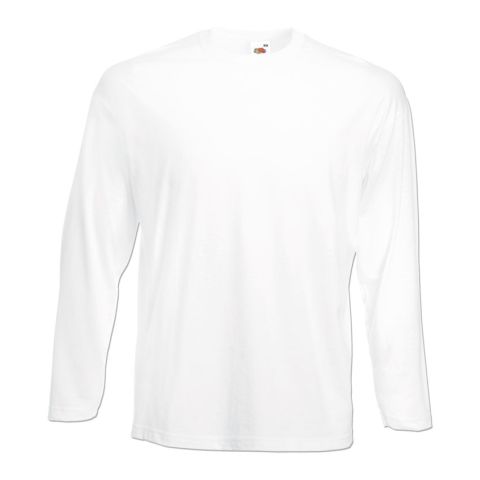 Valueweight Long Sleeve T-Shirt White | No Branding