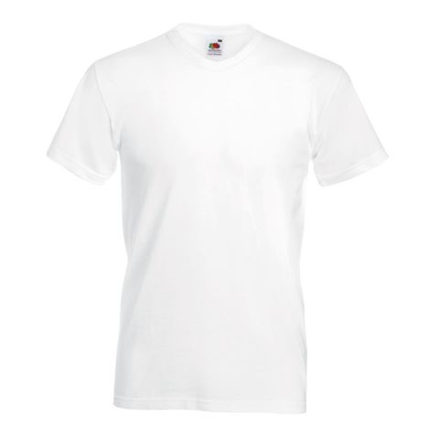 Valueweight V-Neck T-Shirt White | No Branding