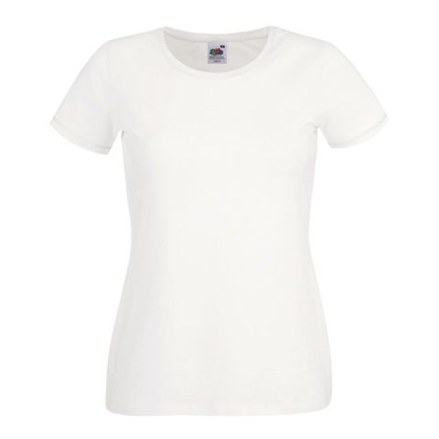 New Lady Fit Crew Neck T-Shirt White | No Branding