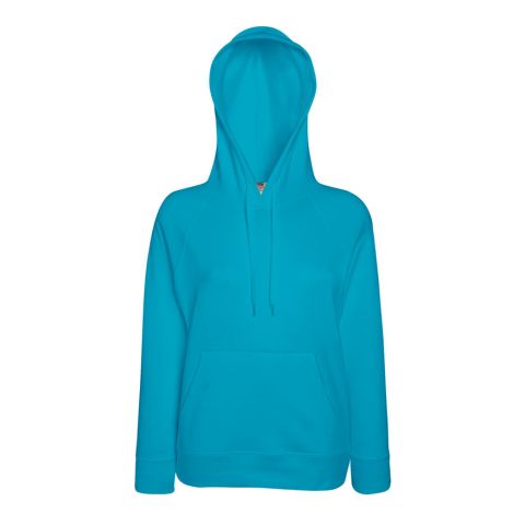 Lady Fit Lightweight Hooded Sweat Medium Blue | No Branding