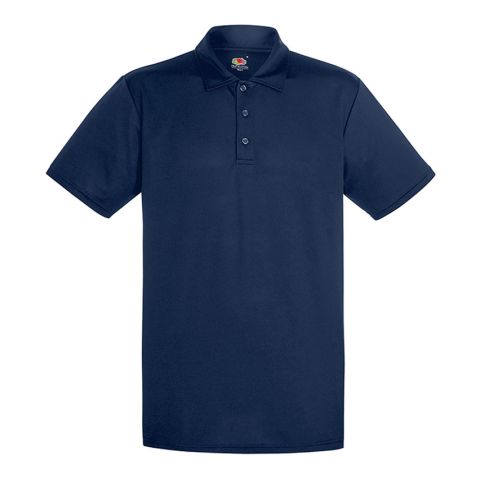 Men Performance Polo Navy Blue | No Branding