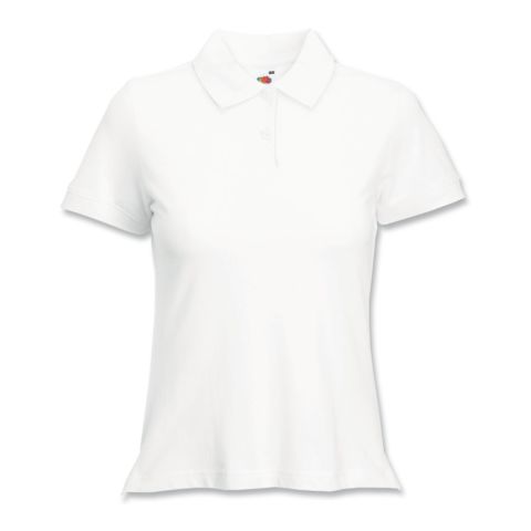 Lady-Fit-Polo White | No Branding